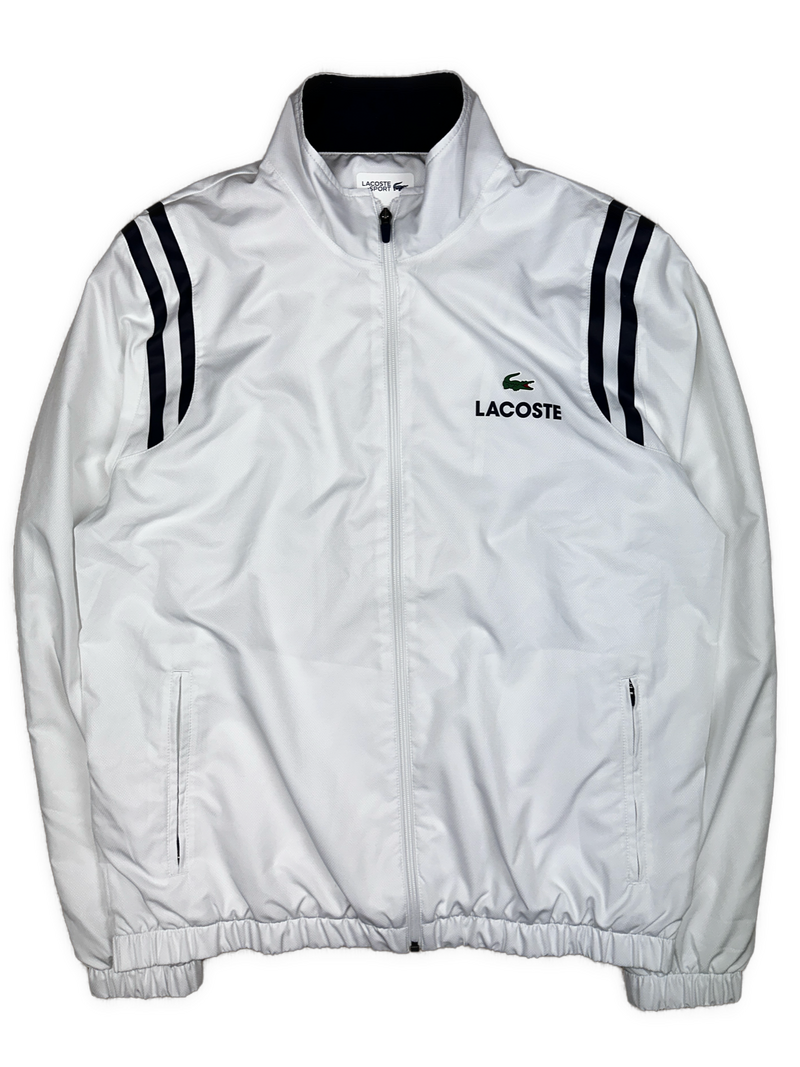 white Lacoste windbreaker {XL}