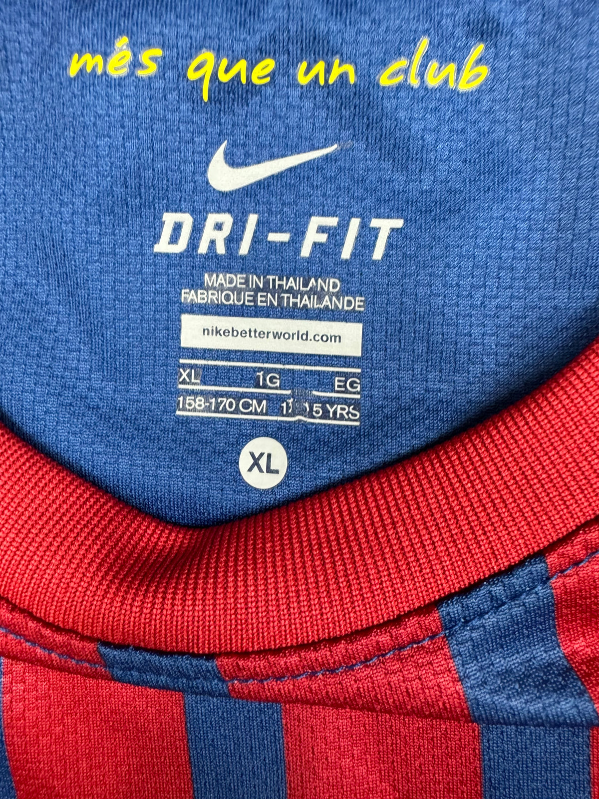 vintage Nike Fc Barcelona home jersey {S}