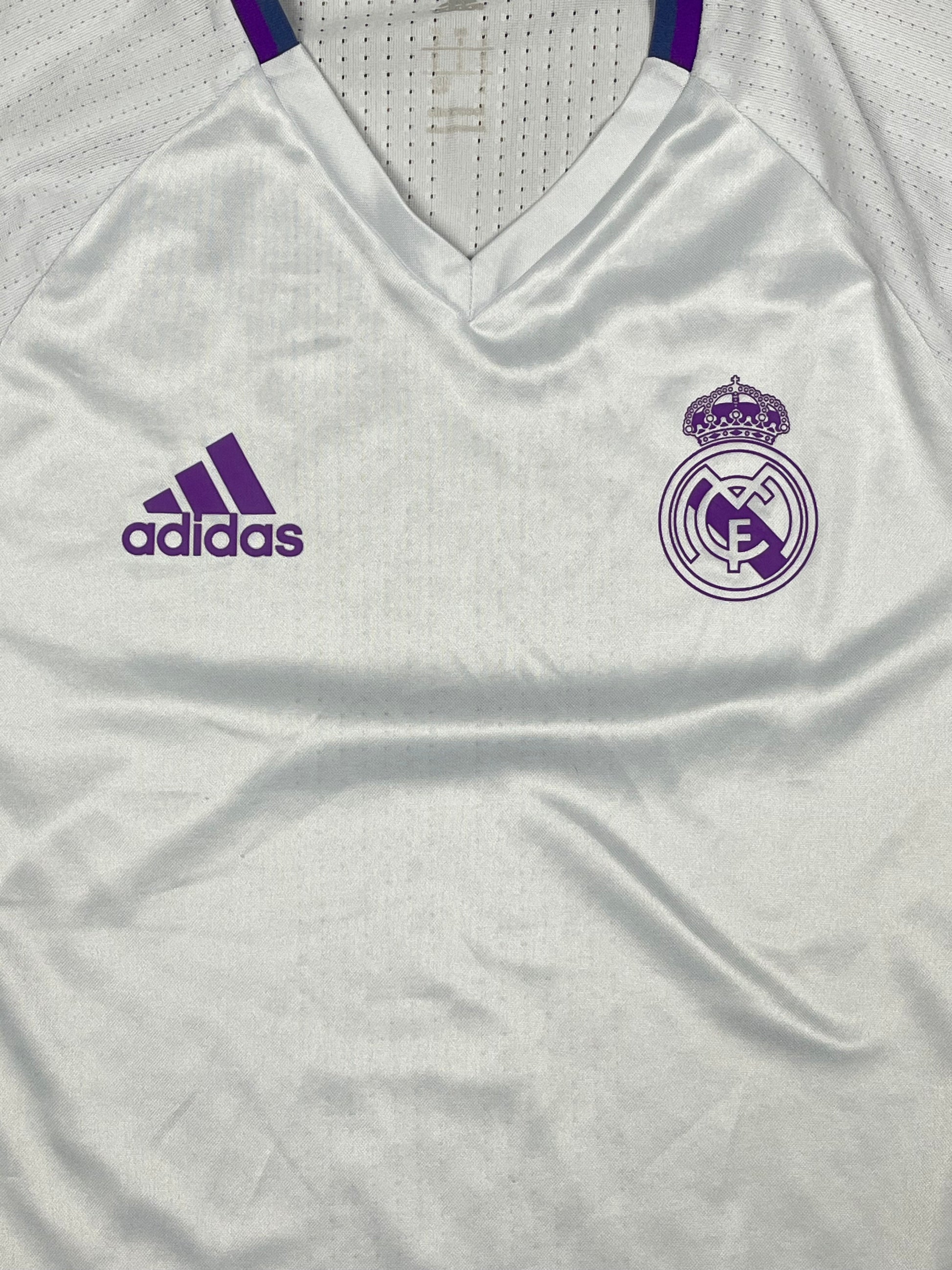 vintage Adidas Real Madrid trainingjersey {S}