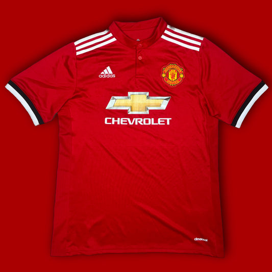 red Adidas Manchester United 2016-2017 home jersey {L}