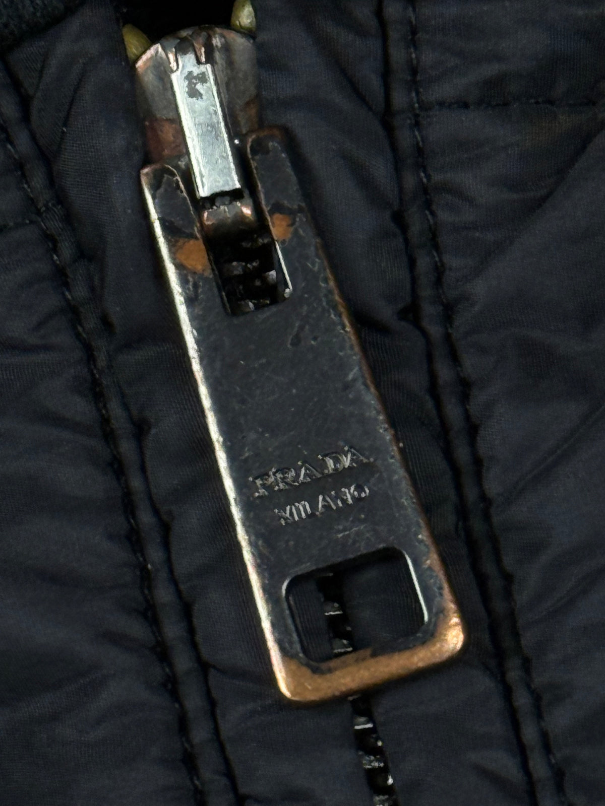 vintage Prada hybrid sweatjacket {L}