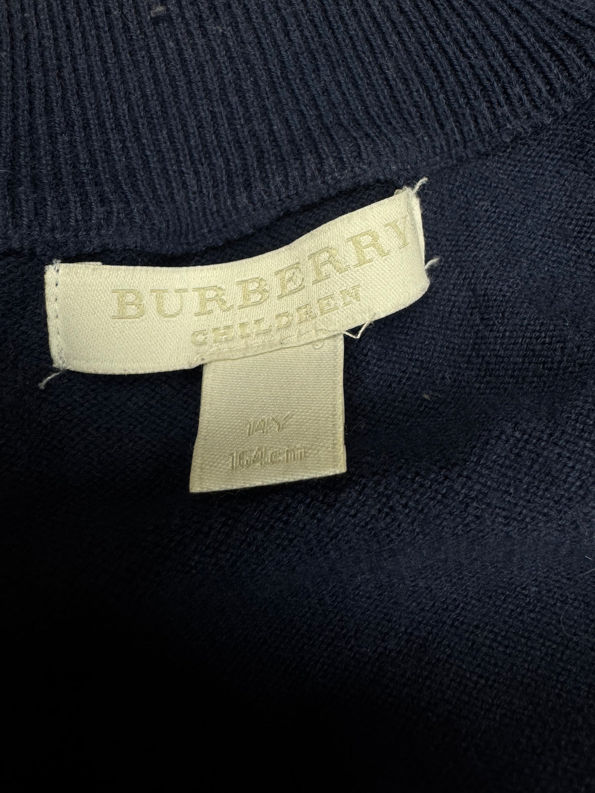 vintage Burberry quarterzip {S}