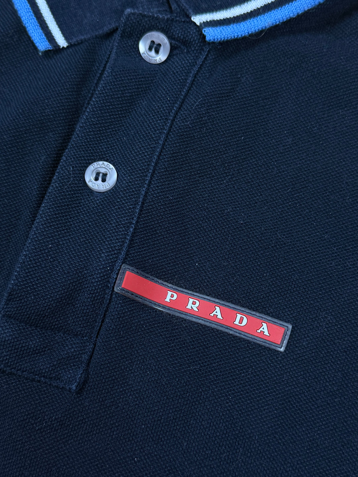 navyblue Prada polo {S}