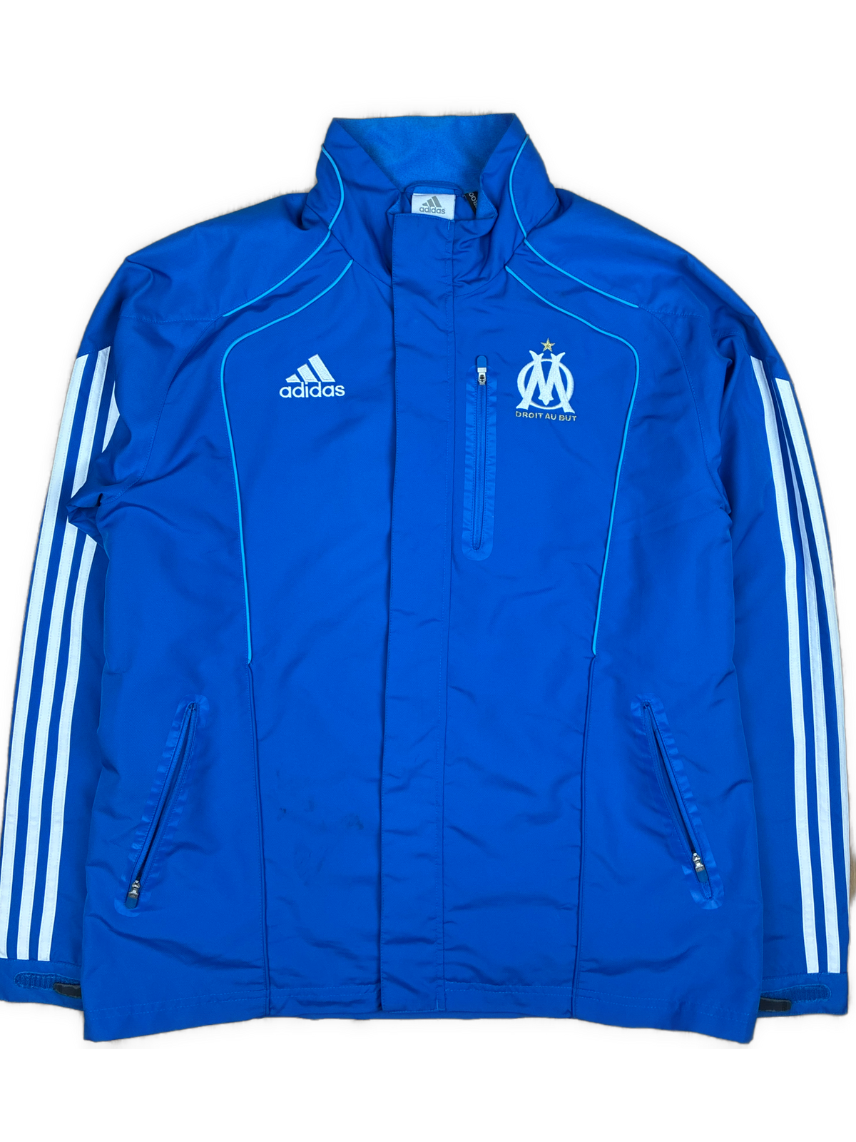 vintage Adidas Olympique Marseille windbreaker {L}