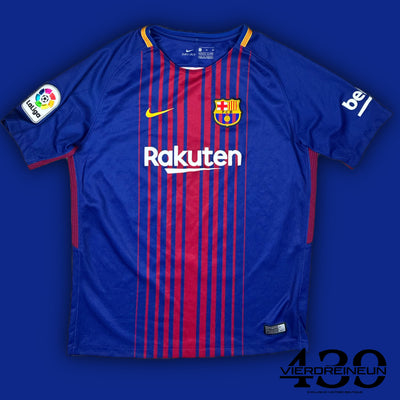 blue Nike Fc Barcelona home jersey {S}