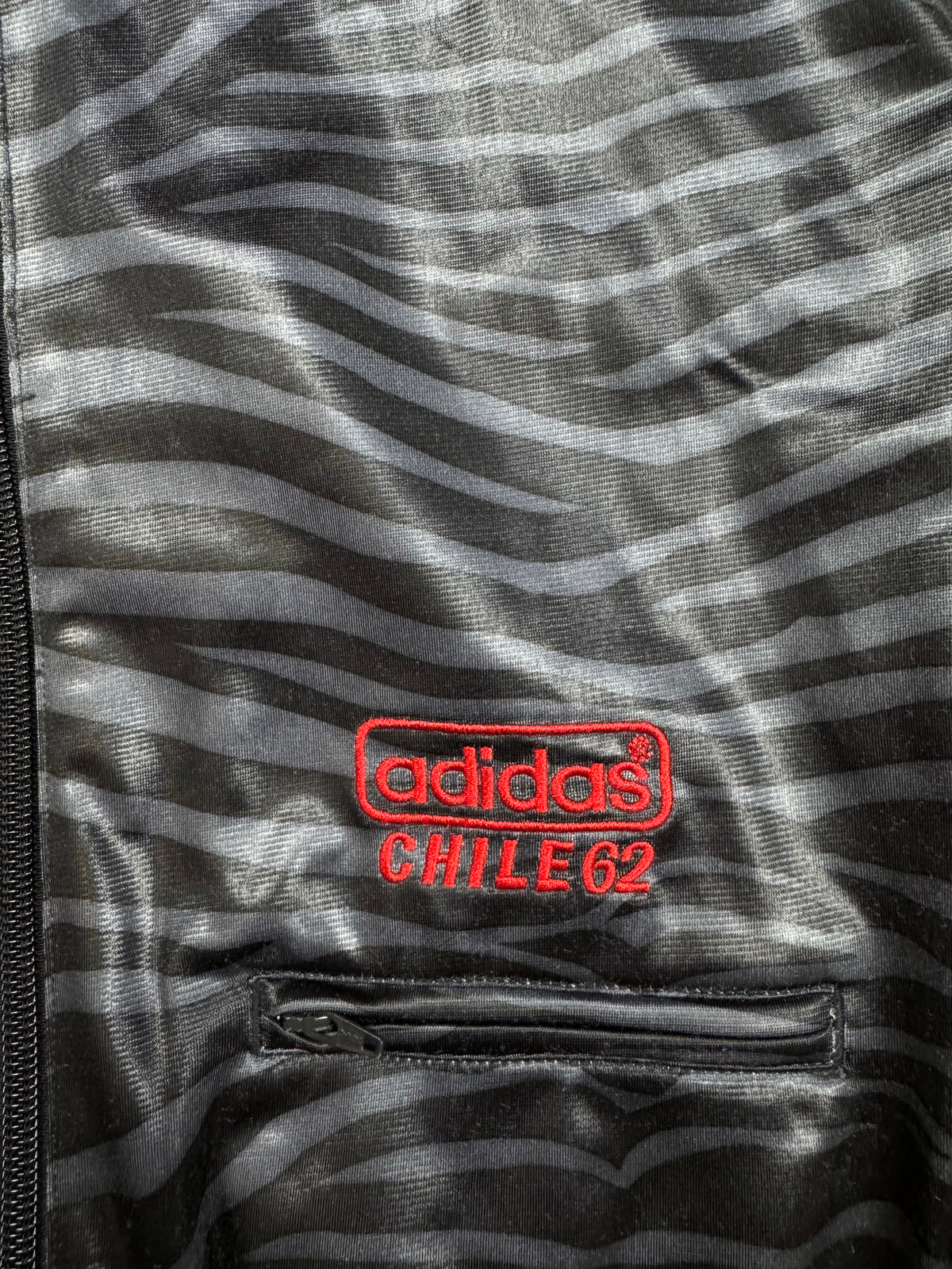 vintage Adidas firebird trackjacket wet look {XS}