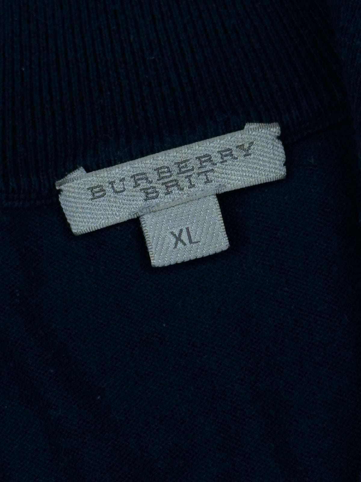 vintage Burberry quarterzip