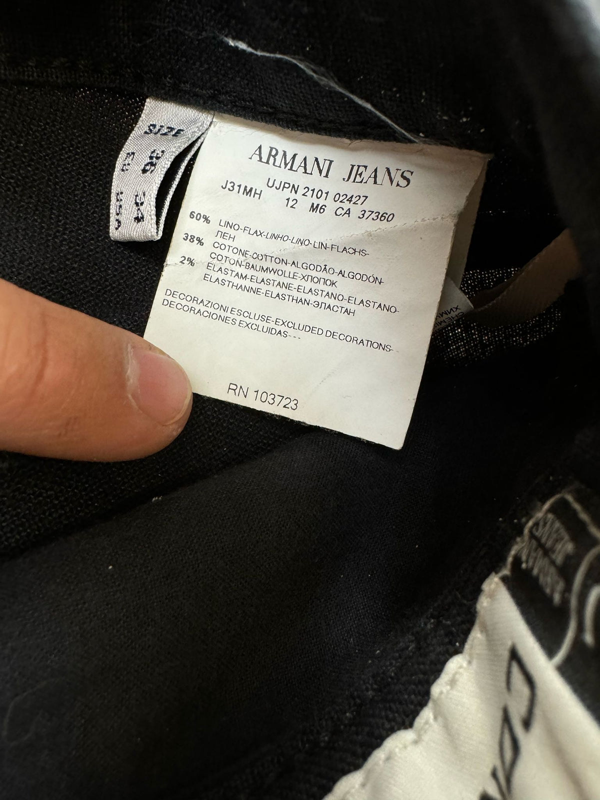 vintage Armani jeans {L}