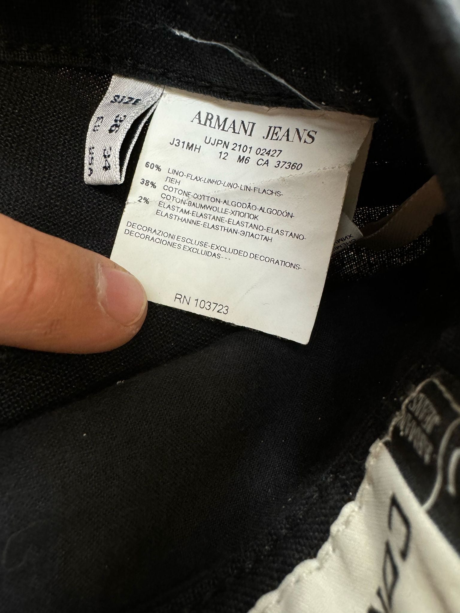 vintage Armani jeans {L}
