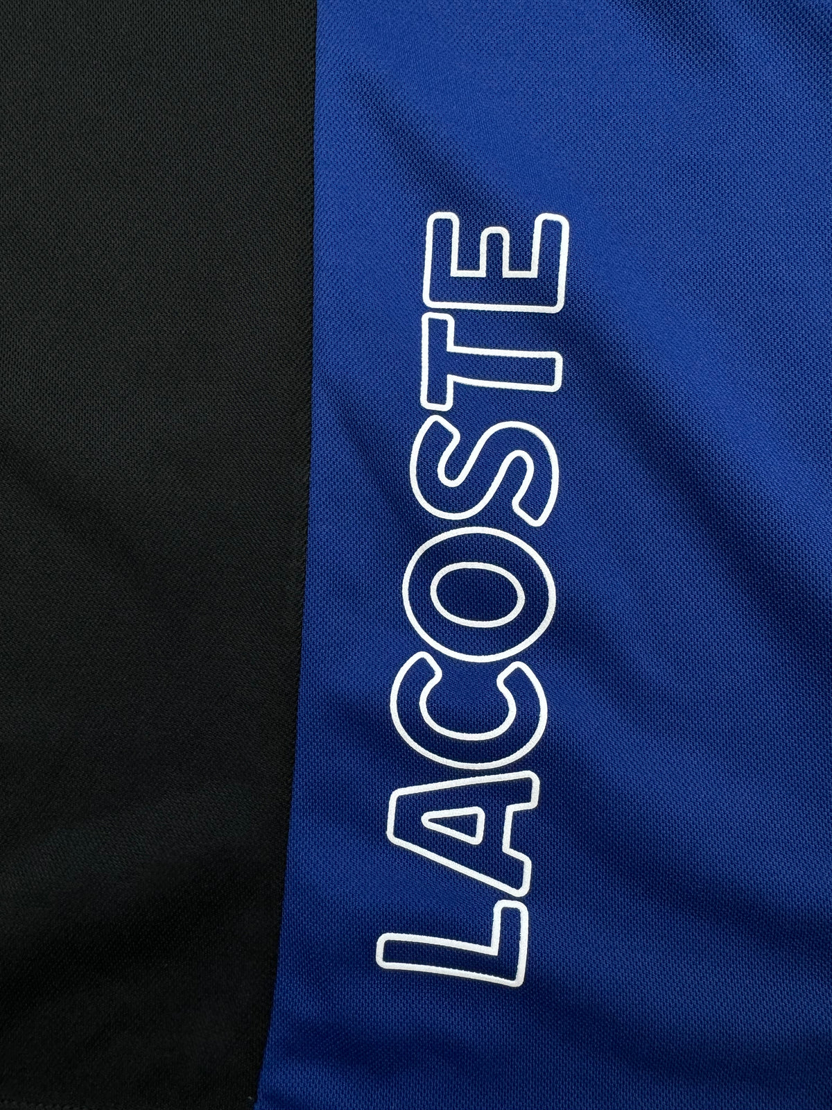 blue Lacoste polo {L}