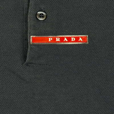 vintage navyblue Prada polo long {S}