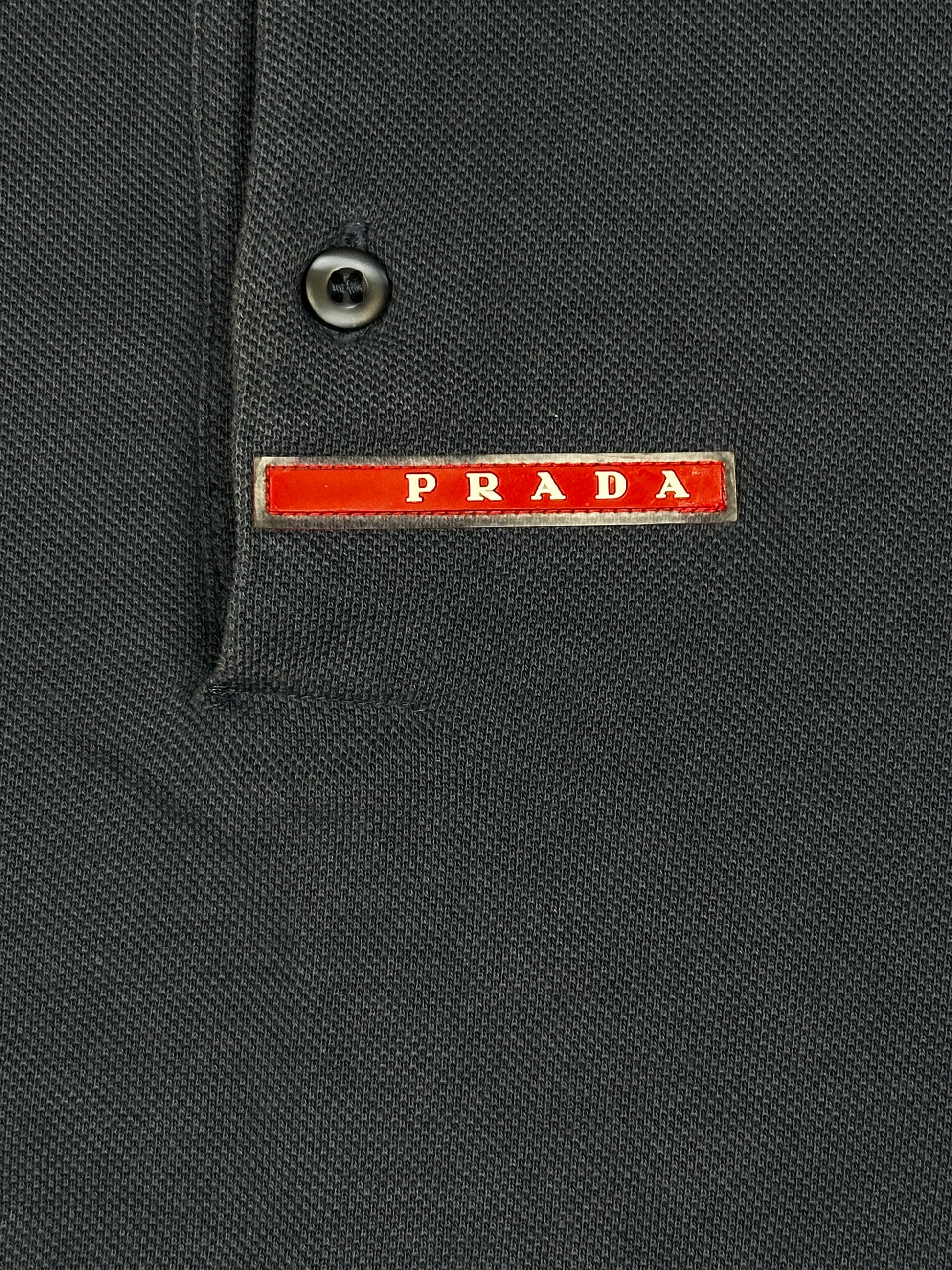 vintage navyblue Prada polo long {S}