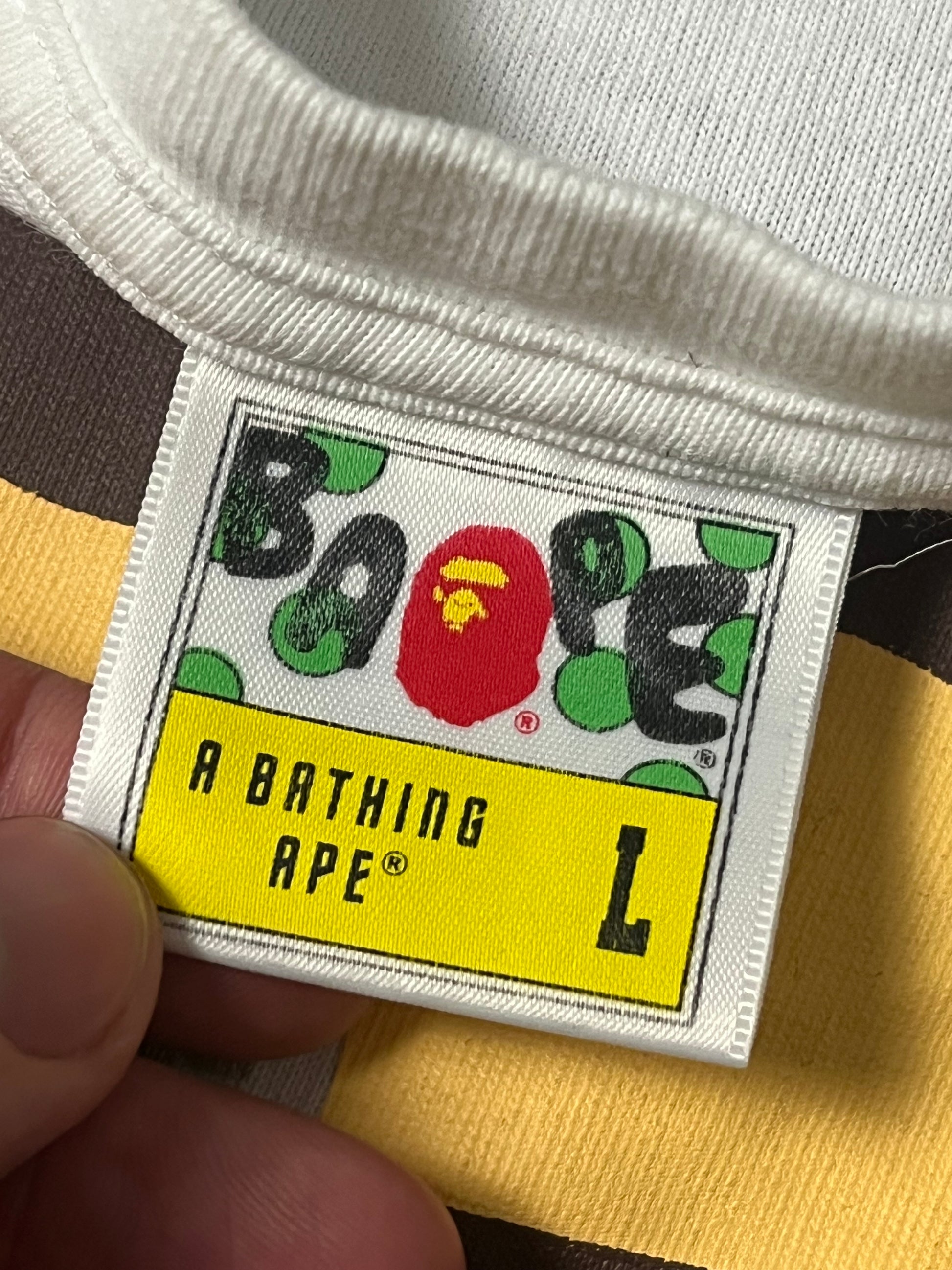 vintage BAPE a bathing ape t-shirt {L}