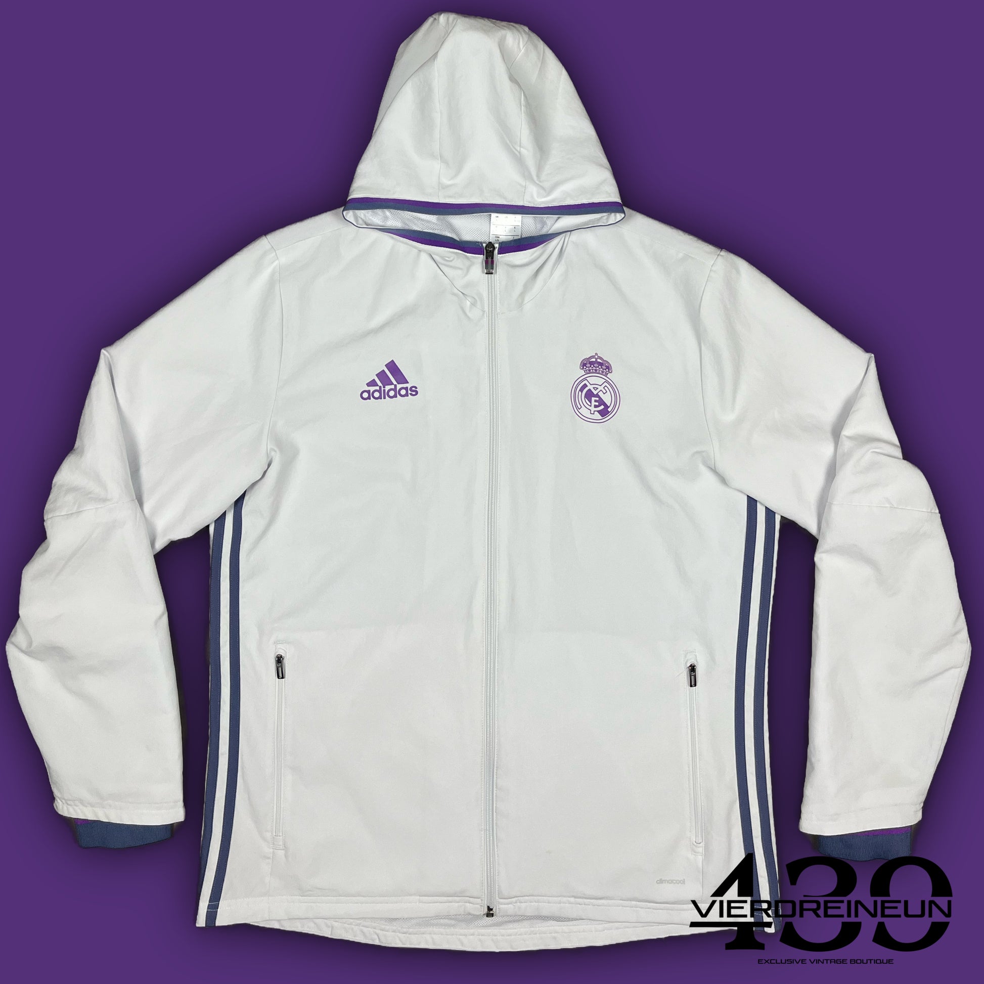 vintage Adidas Real Madrid windbreaker {L}