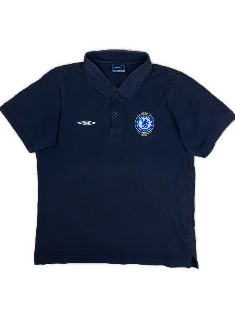 vintage Umbro Fc Chelsea polo {L}