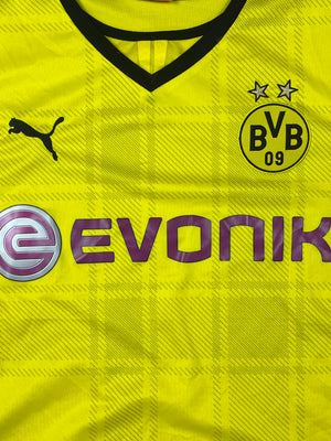 yellow Puma Borussia Dortmund 2013-2014 home jersey {XXL}