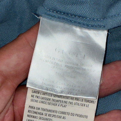 vintage babyblue Gucci polo {XL}
