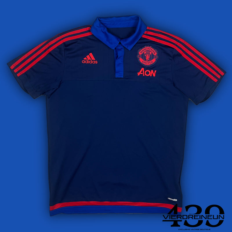 vintage Adidas Manchester United polo {M}