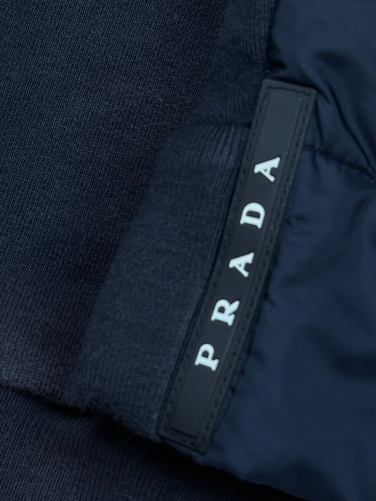 navyblue Prada hybrid sweatjacket