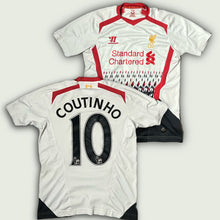 Carregar imagem no visualizador da galeria, vintage Warrior Fc Liverpool COUTINHO 10 2013-2014 away jersey {S}
