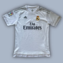 Carica l&#39;immagine nel visualizzatore di Gallery, white Adidas Real Madrid 2015-2016 home jersey {L}
