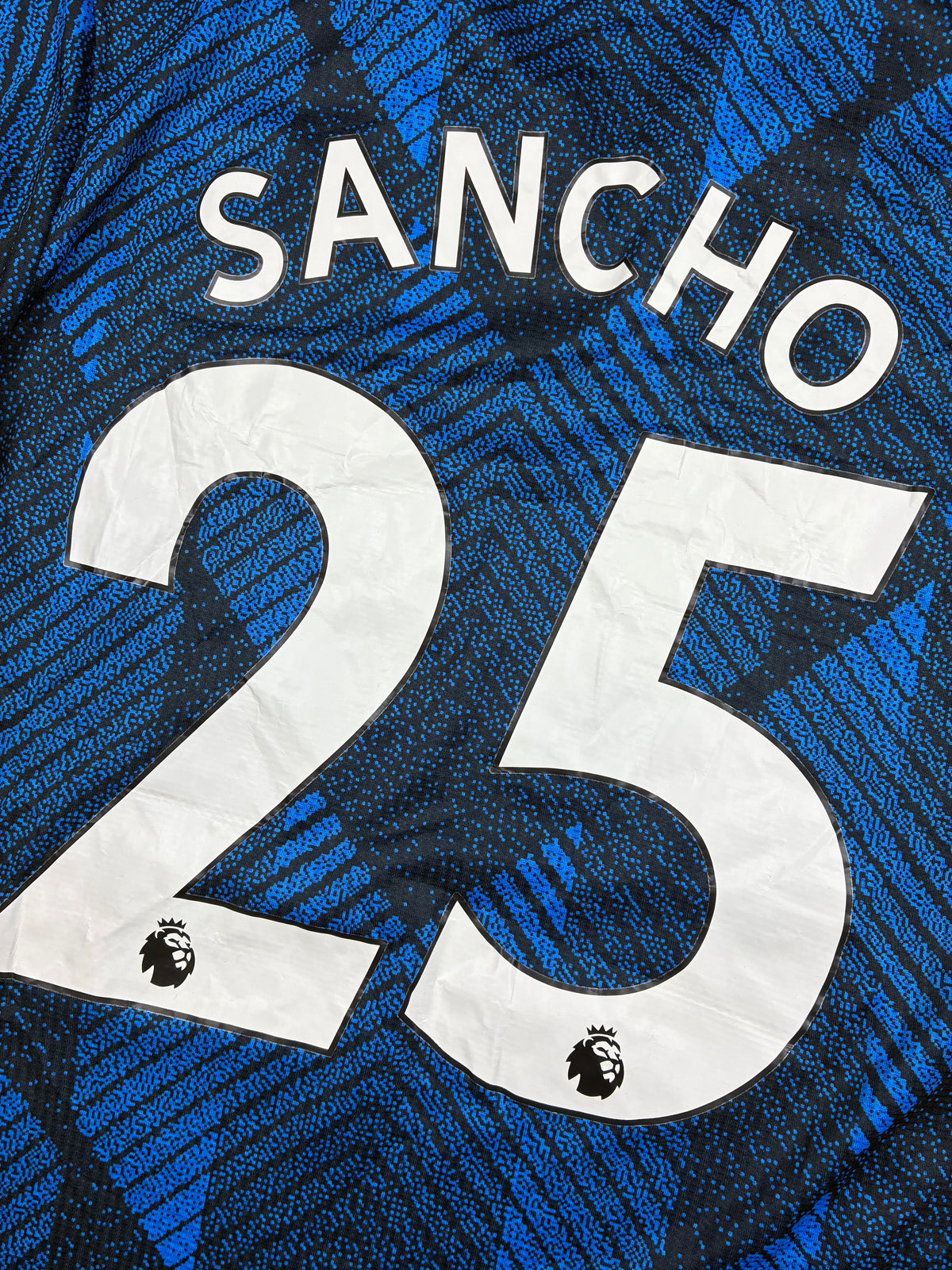 blue Adidas Manchester United SANCHO25 away jersey {S}