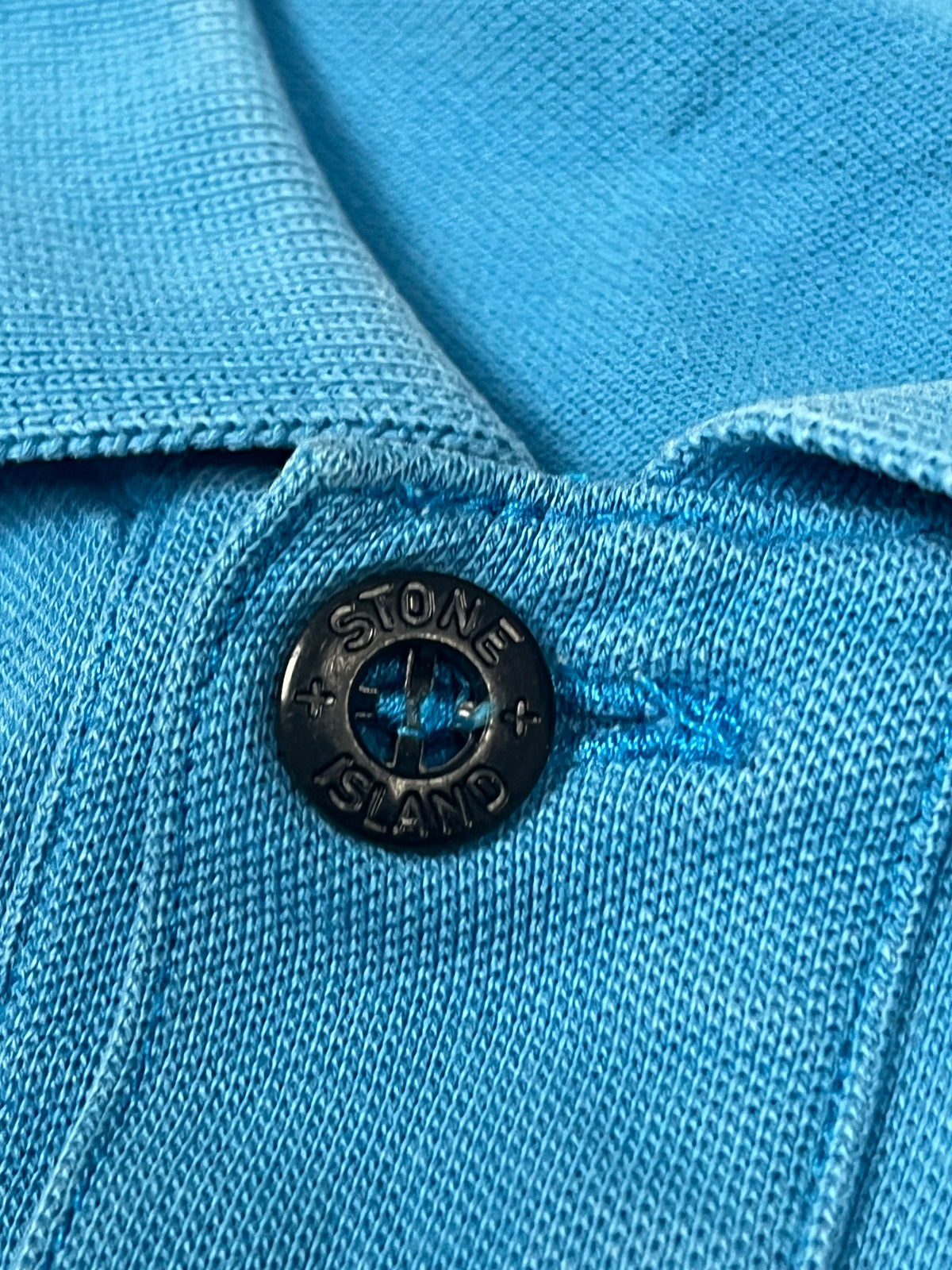 vintage babyblue Stone Island polo {S}