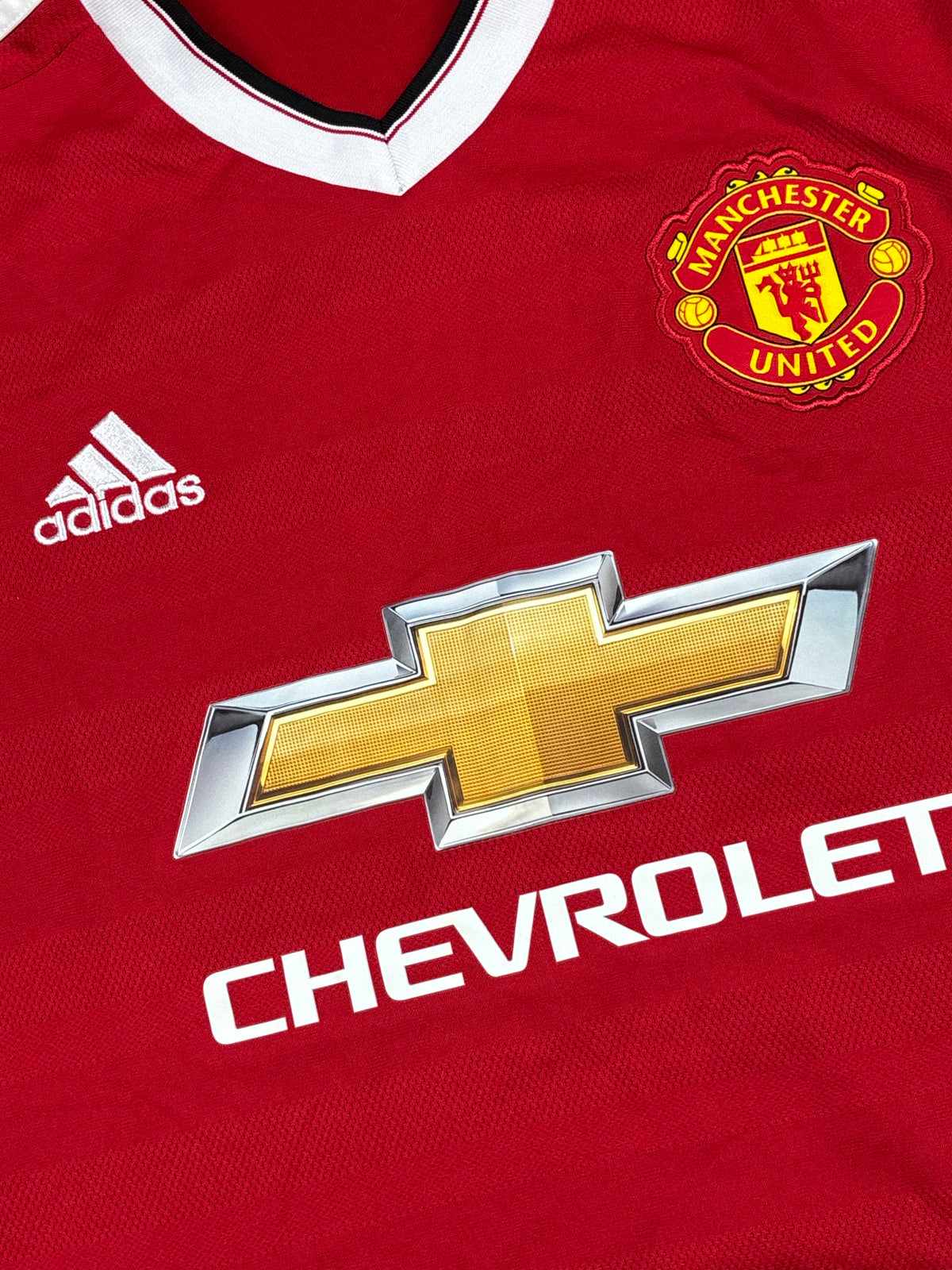 vintage Adidas Manchester United home jersey {L}