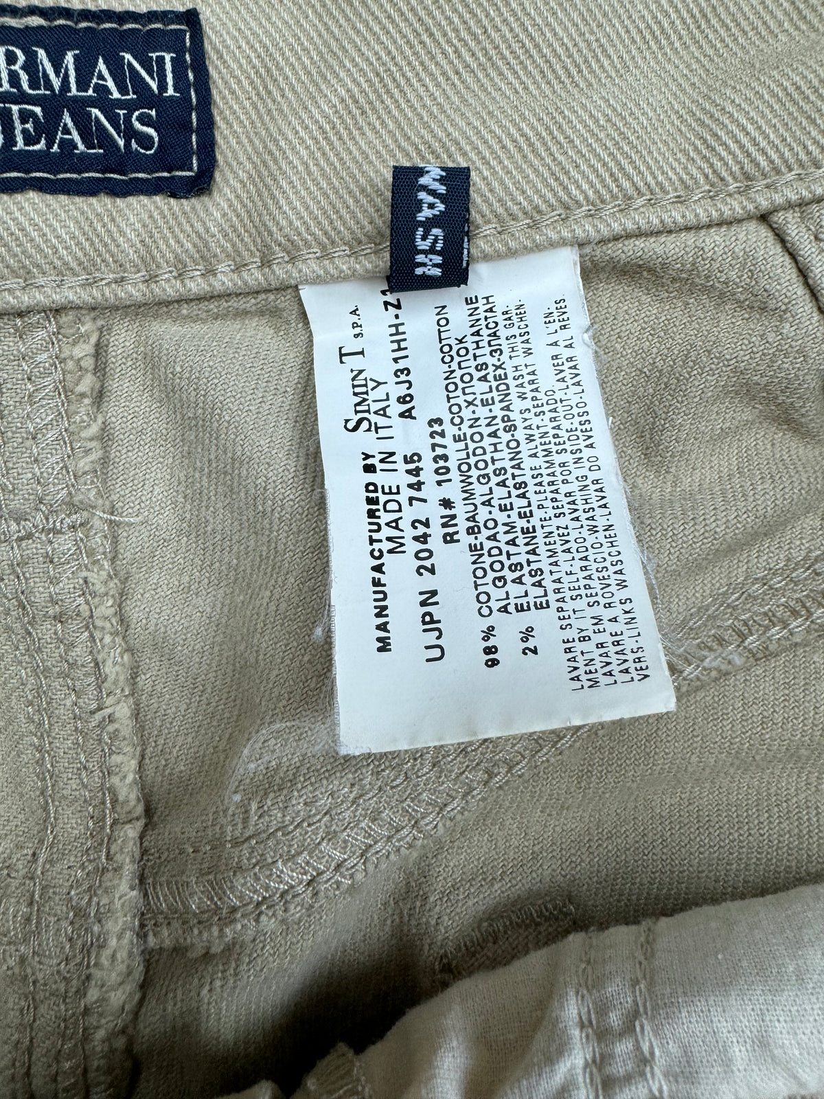 vintage Armani jeans {L}