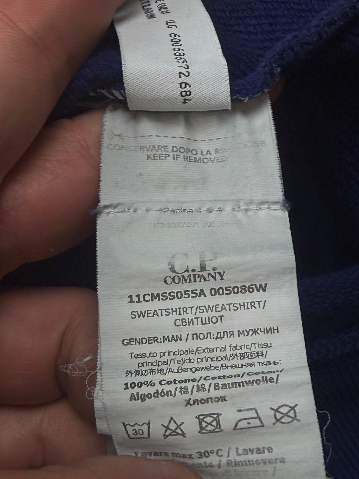 navyblue C.P. Company sweater {S}