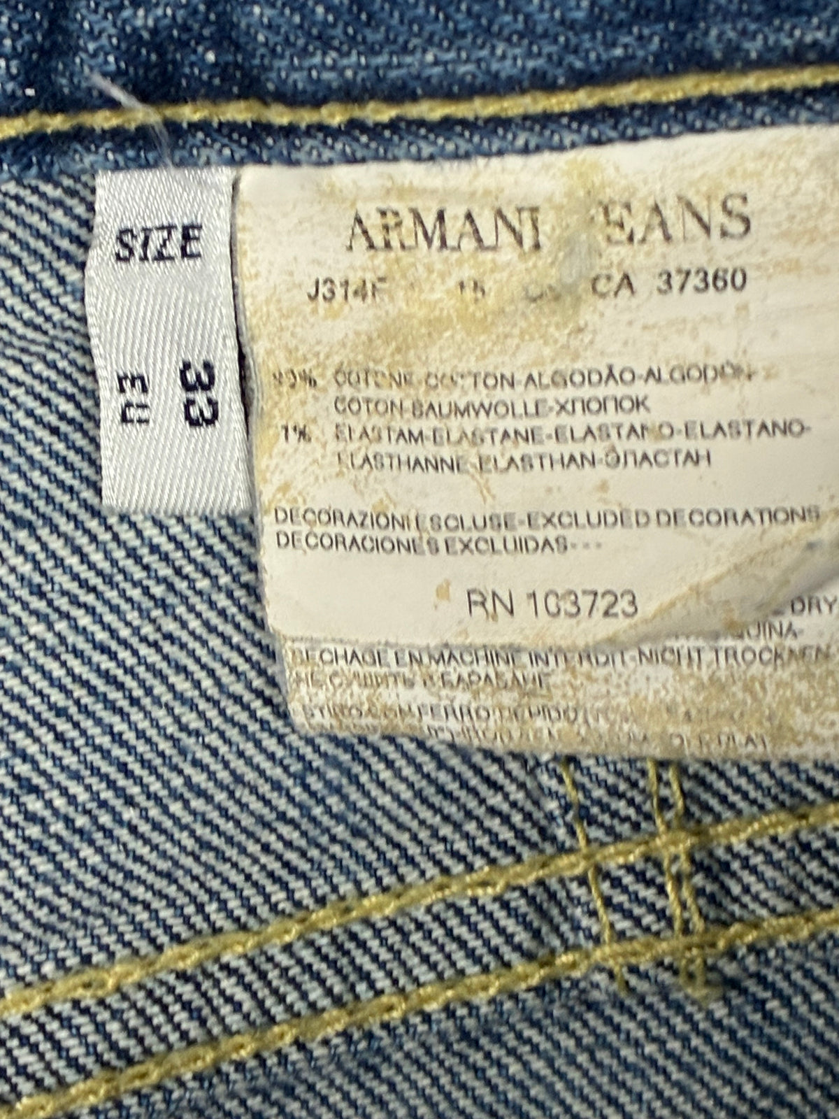 vintage Armani jeans {L}