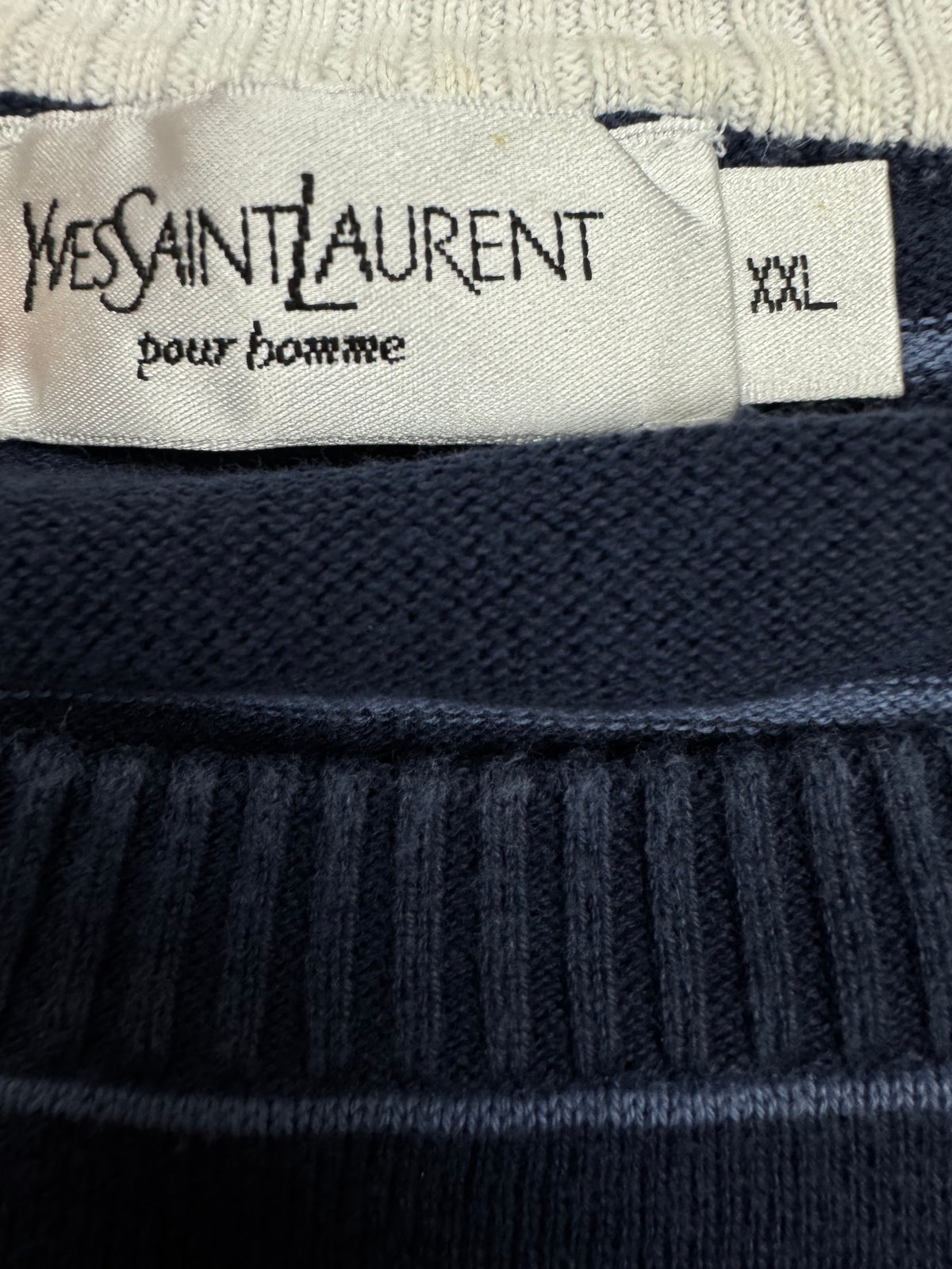 vintage YSL Yves Saint Laurent knittedsweater {XL}