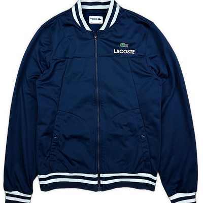navyblue Lacoste sweatjacket {S}