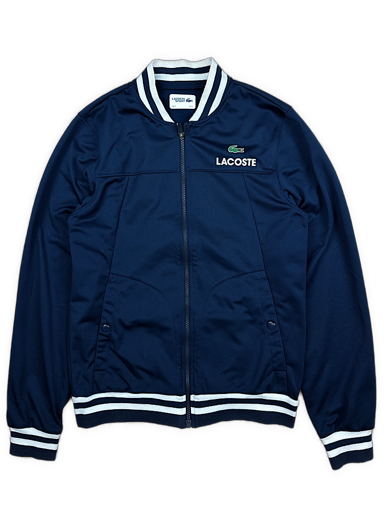 navyblue Lacoste sweatjacket {S}