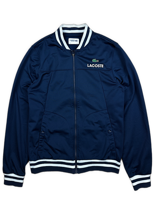 navyblue Lacoste sweatjacket {S}
