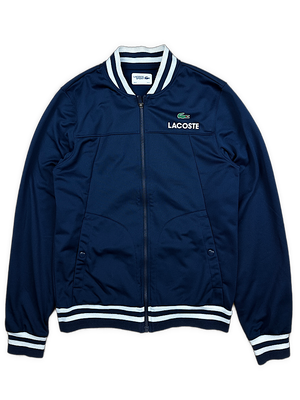 navyblue Lacoste sweatjacket {S}