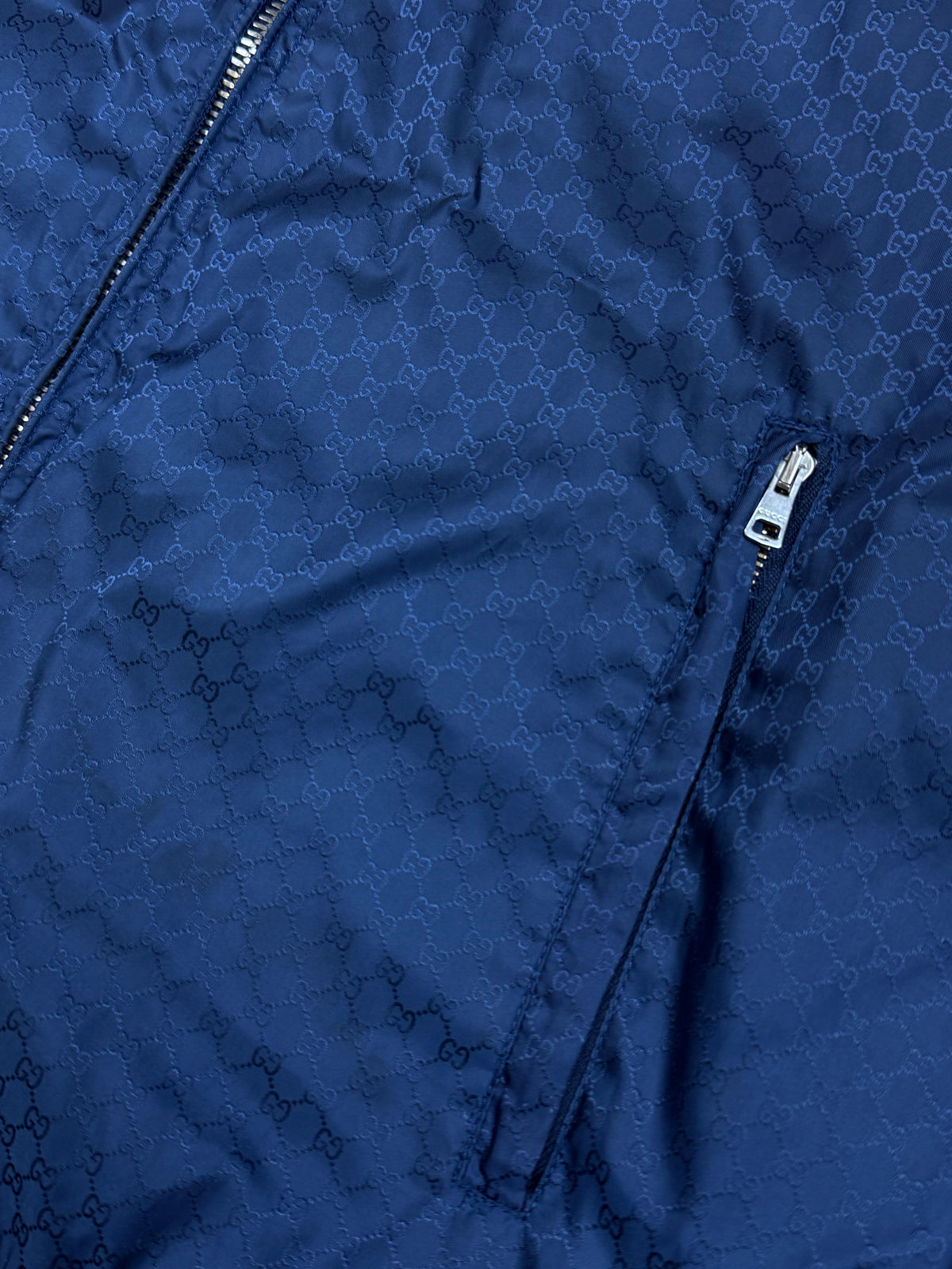 vintage navyblue Gucci monogram windbreaker