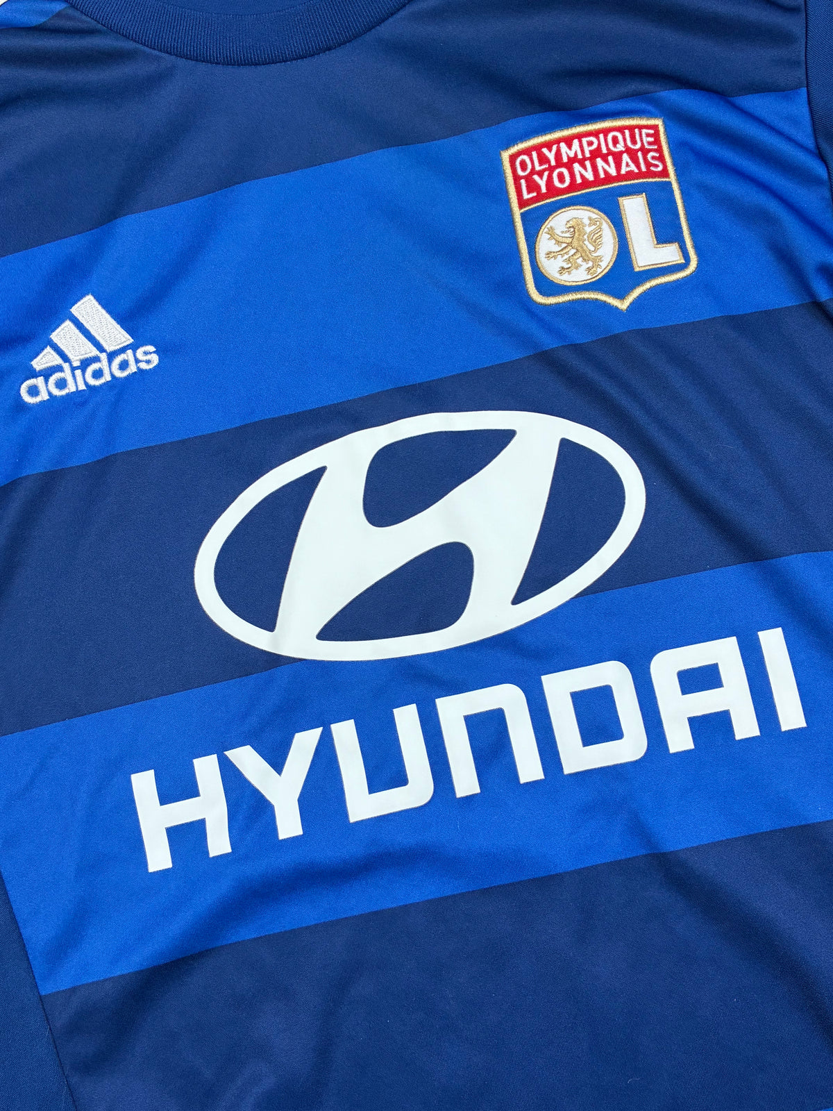 vintage Adidas Olympique Lyon home jersey {S}
