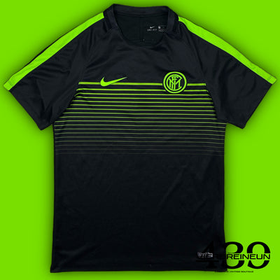 black Nike Inter Milan trainingjersey {M}