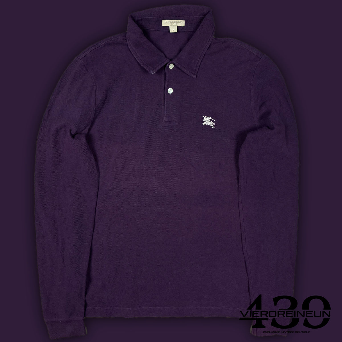 vintage Burberry polo long {M}