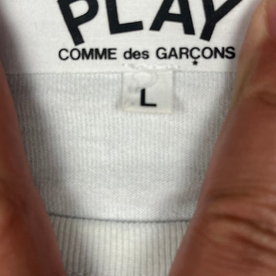 white CDG COMME des GARÇONS longsleeve {S}