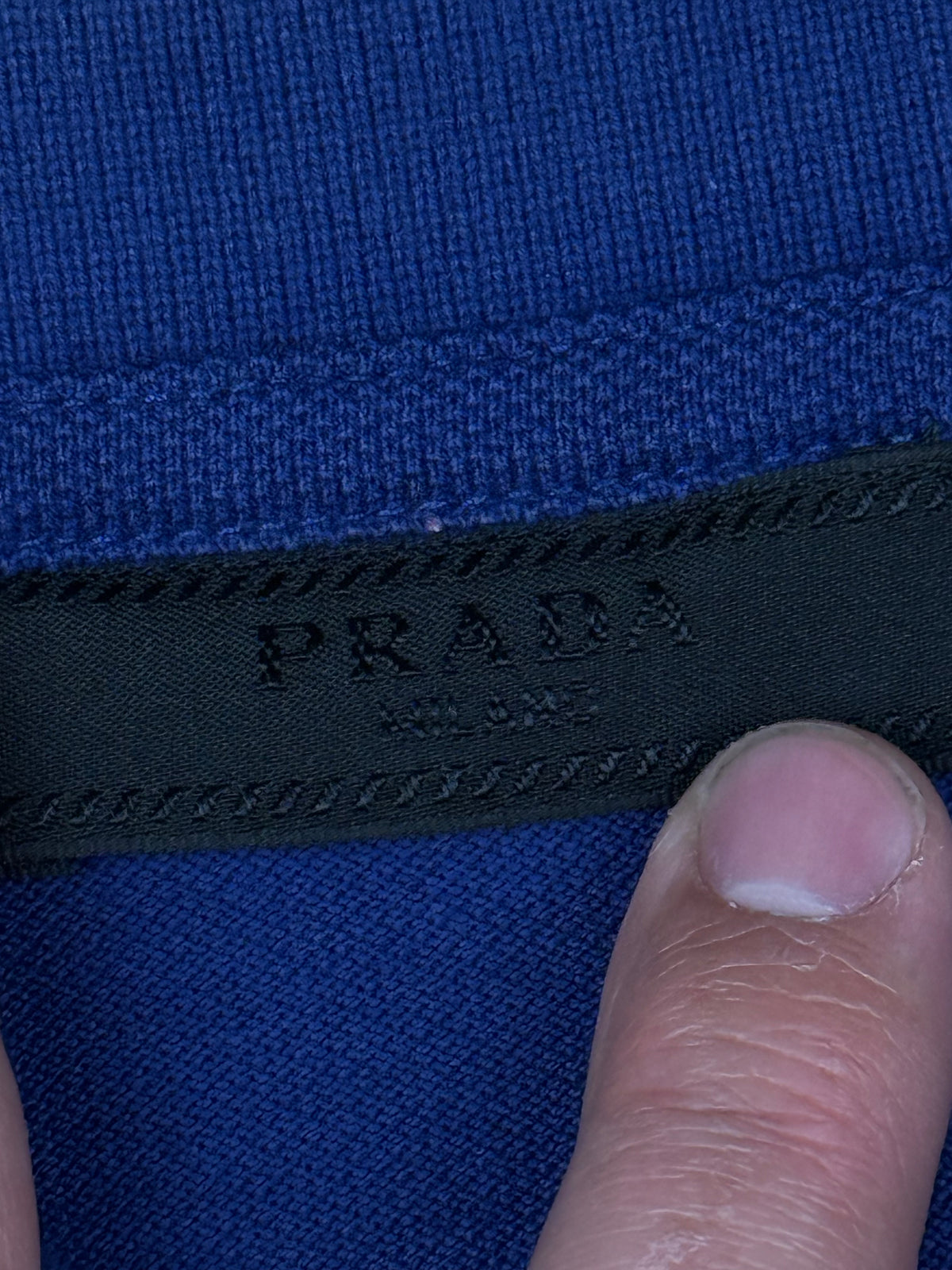 navyblue Prada polo {S}
