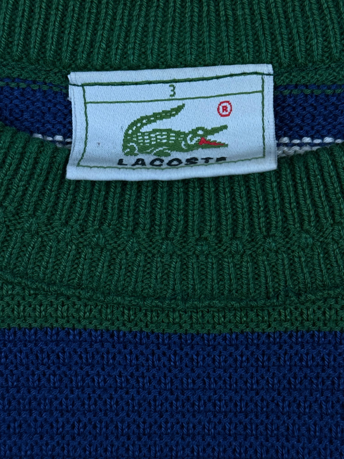 vintage Lacoste knittedsweater {S}