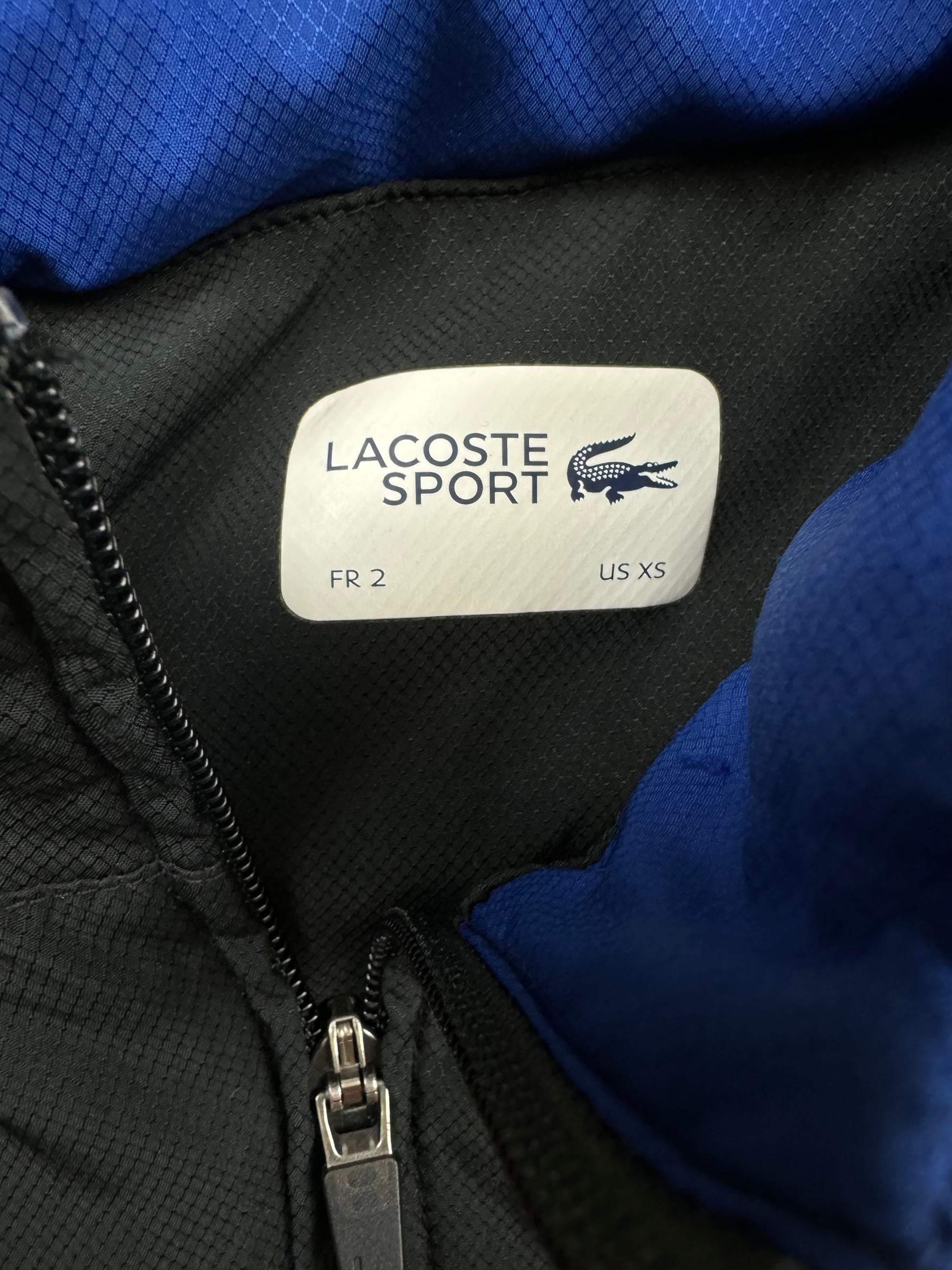 black Lacoste windbreaker {XS}