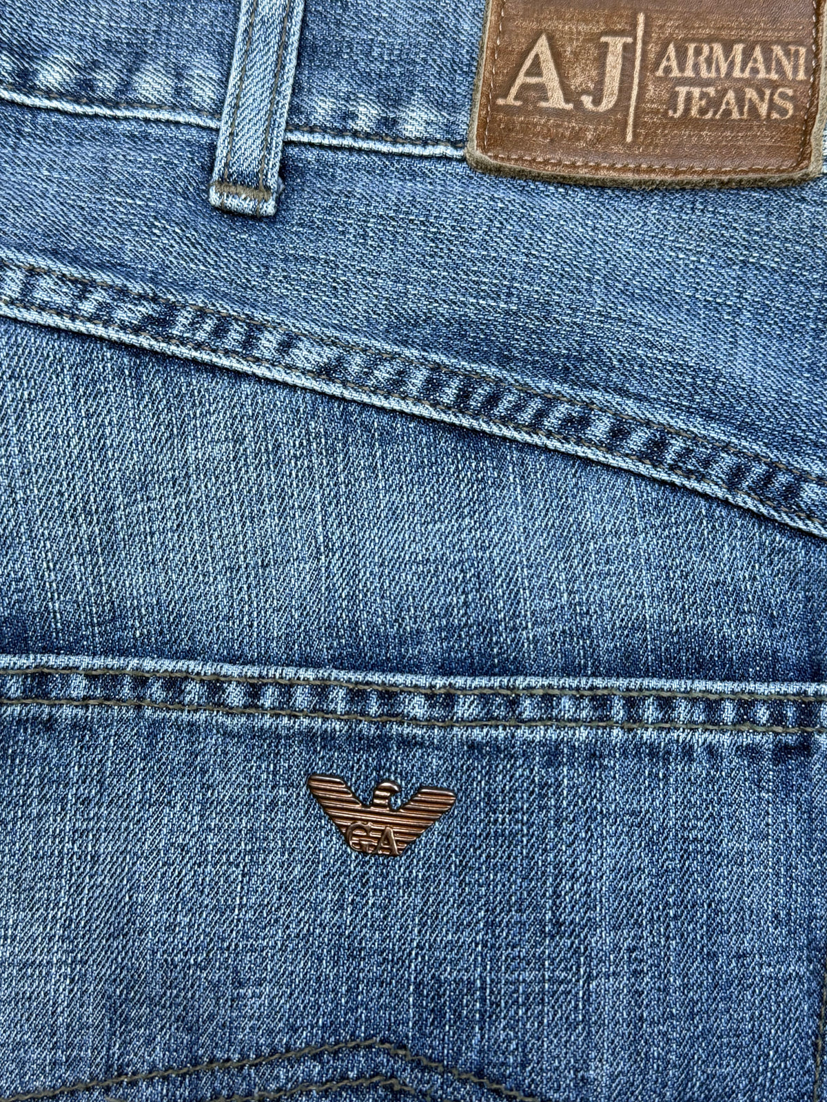 vintage Armani 3/4 jeans {L}