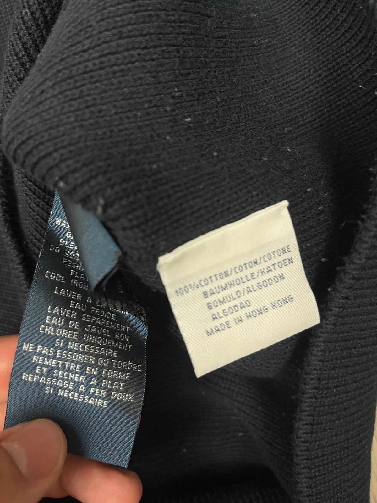 vintage navyblue Polo Ralph Lauren halfzip {L}