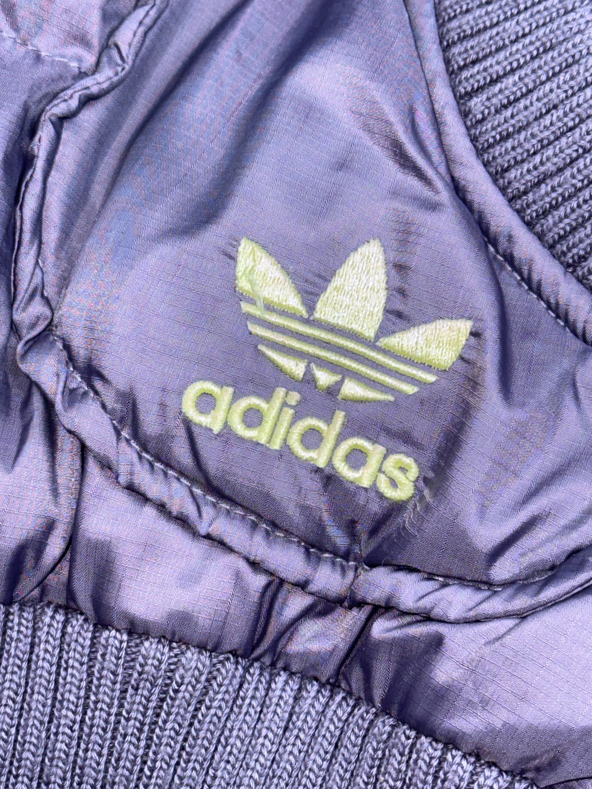 vintage purple Adidas winterjacket