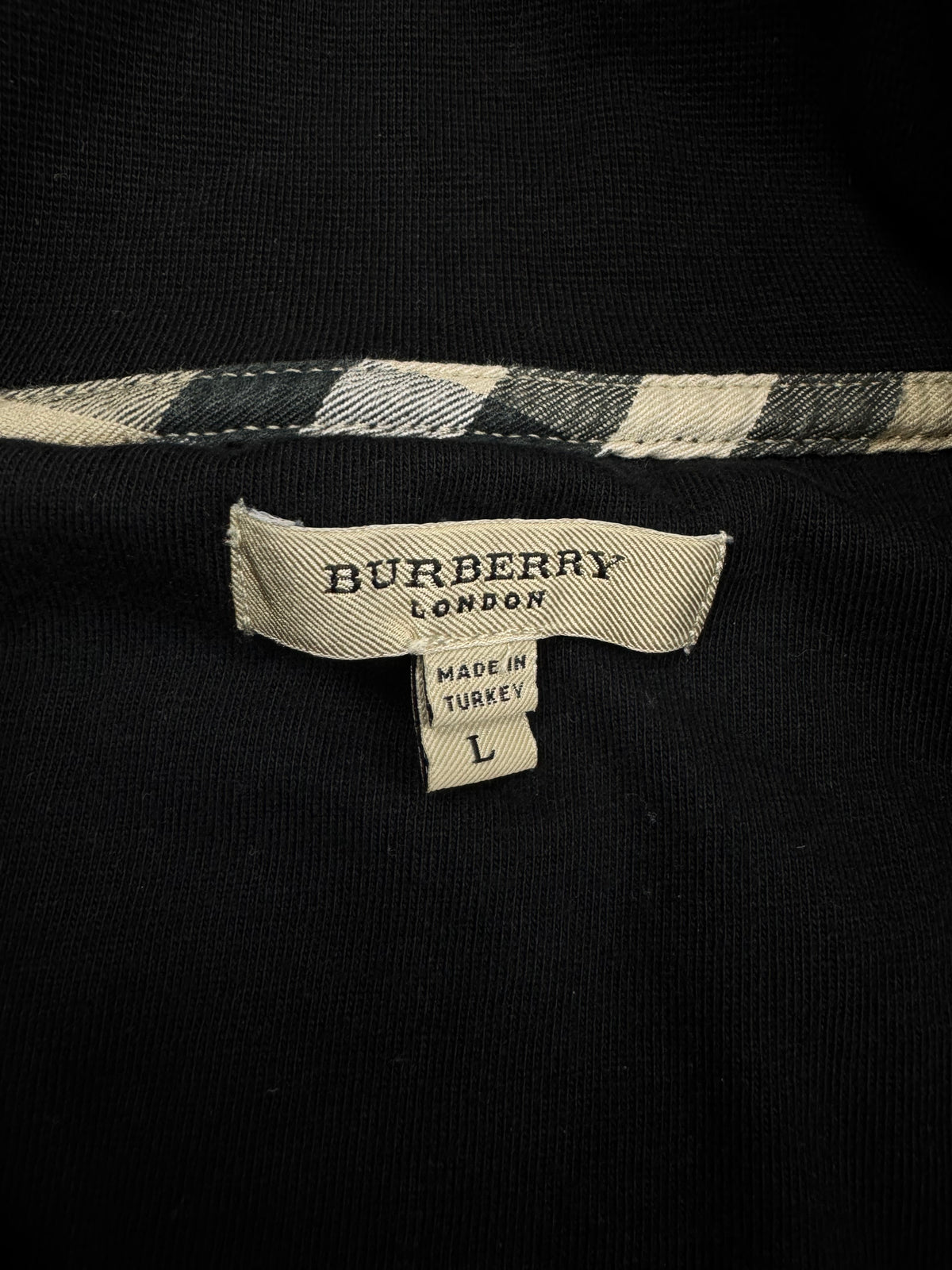 vintage Burberry quarterzip {L}