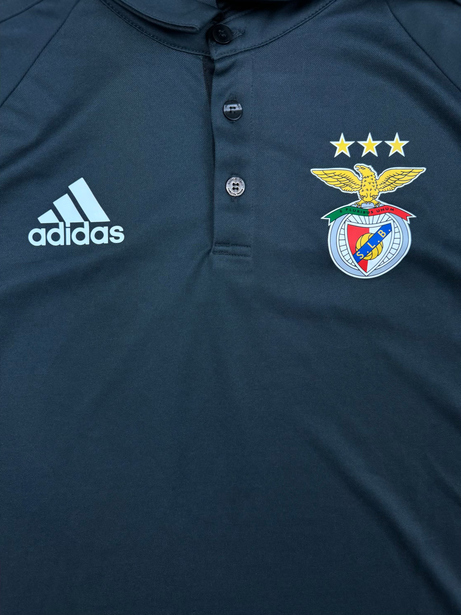 grey Adidas Benfica polo {M}