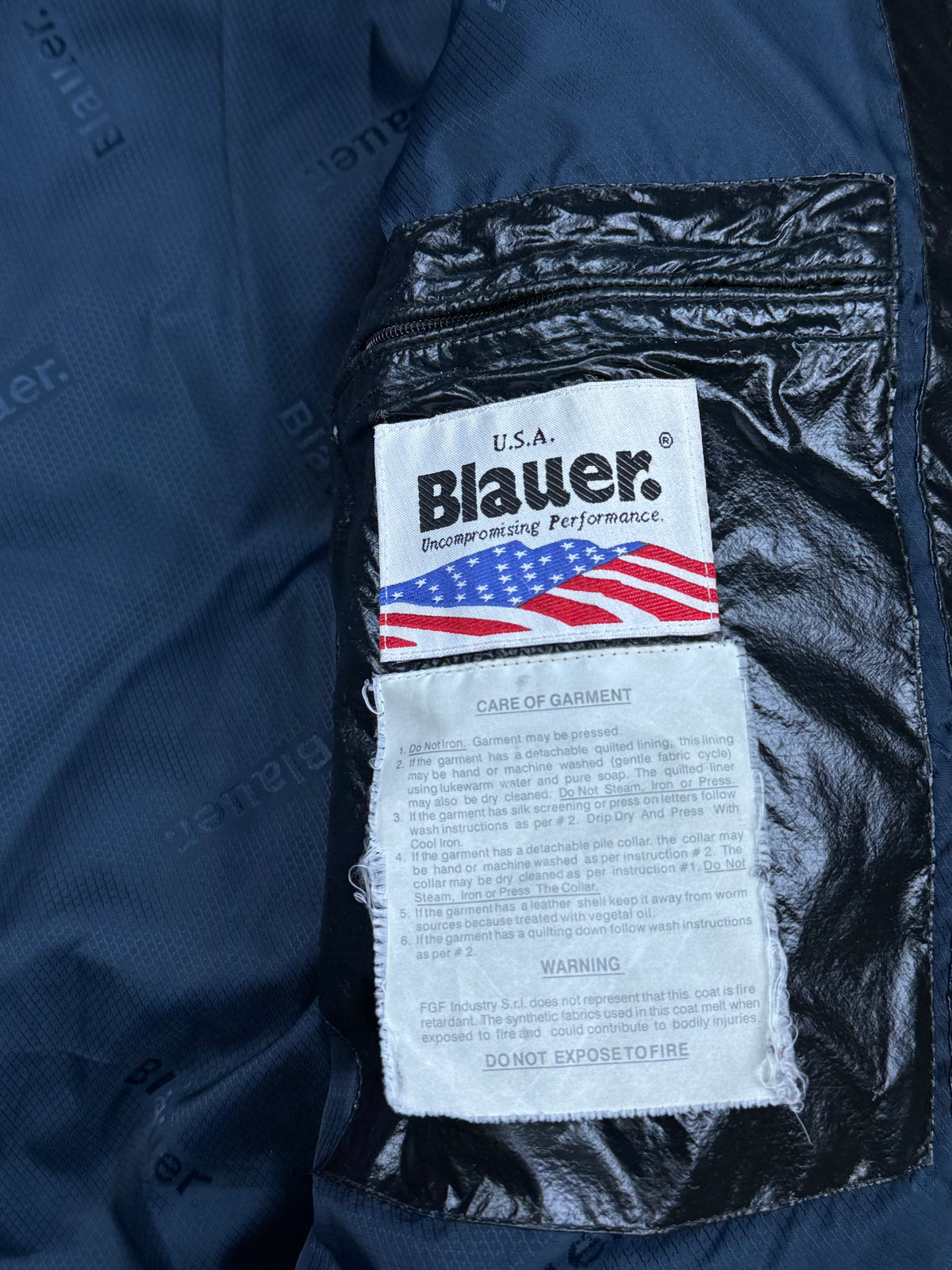 vintage Blauer winterjacket